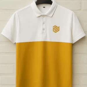 Premium Polo Shirt –  Signature Fit Yellow-White
