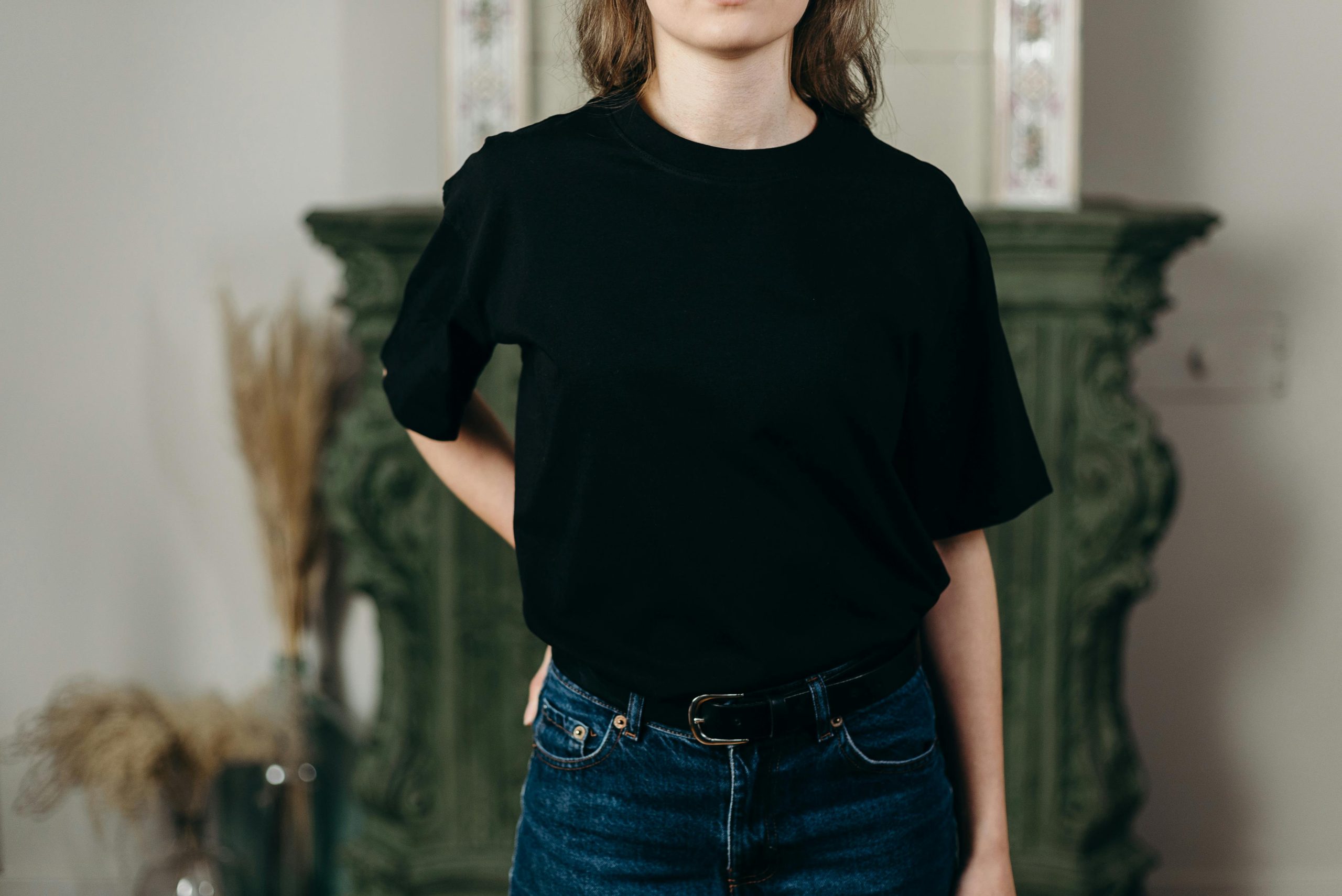 Black T-Shirt - export quality