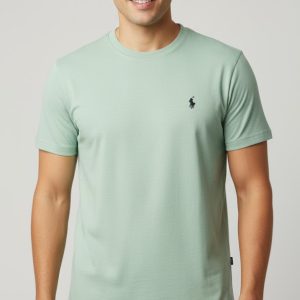 Men's Light Green Graphic T-Shirt