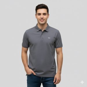 Premium Polo Shirt – Signature Fit Charcoal Grey